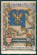 Militari Reggimentali 65º Reggimento Fanteria cartolina XF5234 – fronte