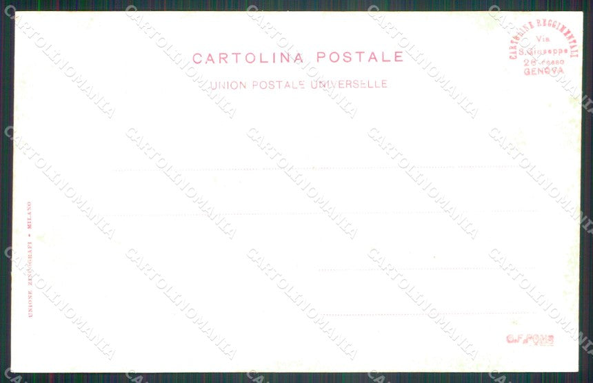 Militari Reggimentali 66º Reggimento Fanteria Vicenza cartolina XF5252 – retro