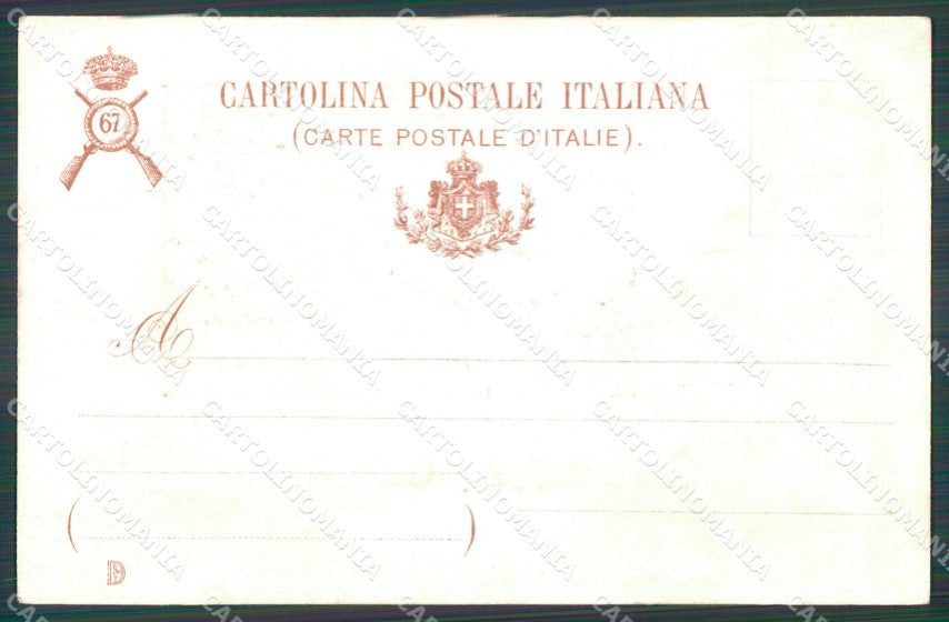 Militari Reggimentali 67º Reggimento Fanteria cartolina XF5262 – retro