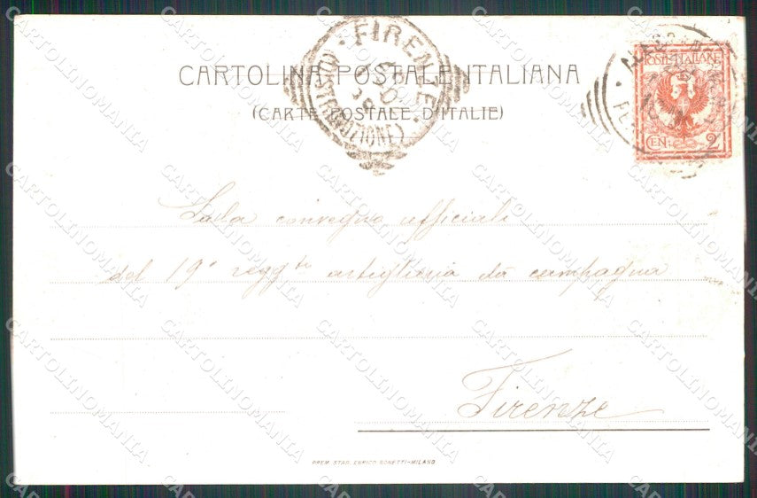 Militari Reggimentali 71º Reggimento Fanteria Battaglia Custoza cartolina XF5319 – retro