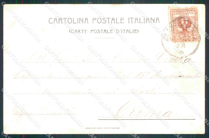 Militari Reggimentali 71º Reggimento Fanteria Battaglia Custoza cartolina XF5329 – retro