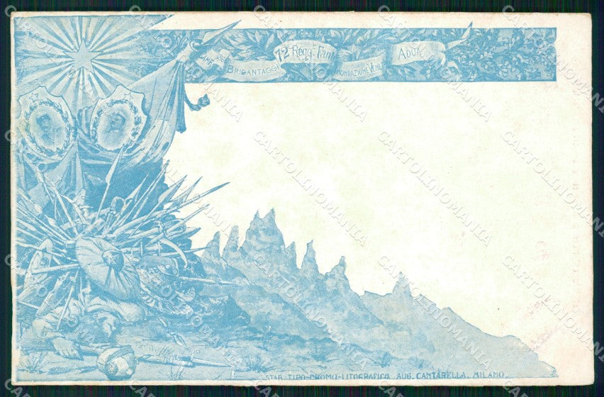 Militari Reggimentali 72º Reggimento Fanteria cartolina XF5349 – fronte