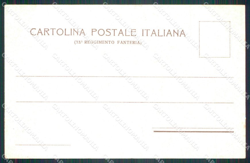 Militari Reggimentali 73º Reggimento Fanteria Rocca Spoleto cartolina XF5363 – retro