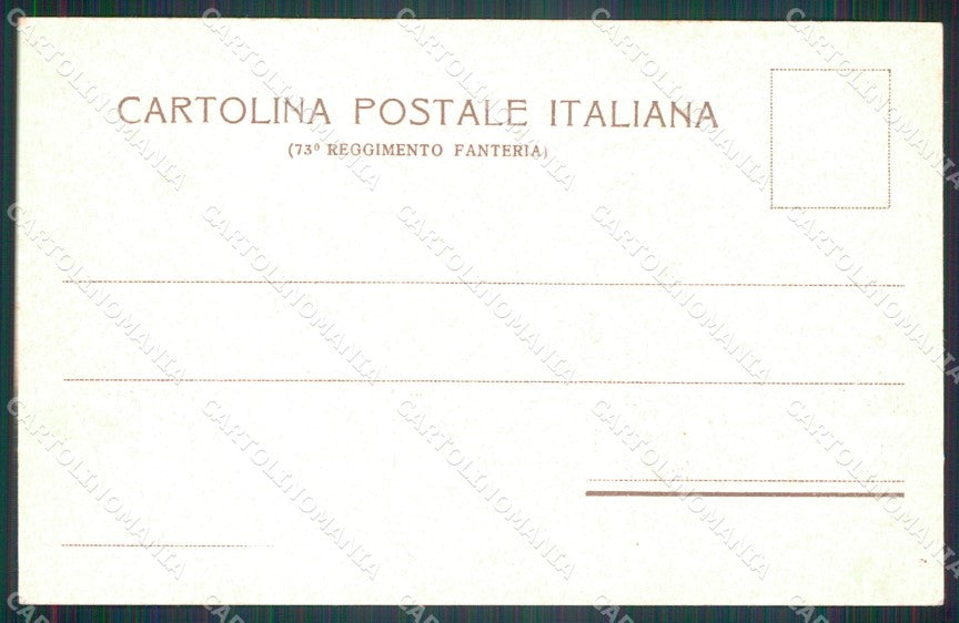 Militari Reggimentali 73º Reggimento Fanteria Rocca Spoleto cartolina XF5364 – retro