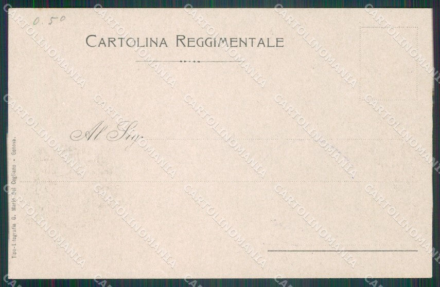 Militari Reggimentali 75º Reggimento Fanteria 5º Granatieri cartolina XF5397 – retro