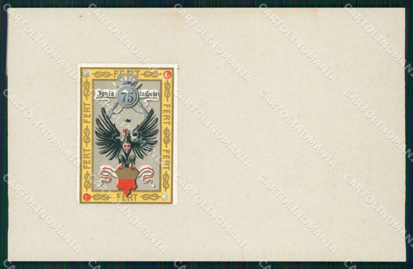 Militari Reggimentali 75º Reggimento Fanteria cartolina XF5406 – fronte