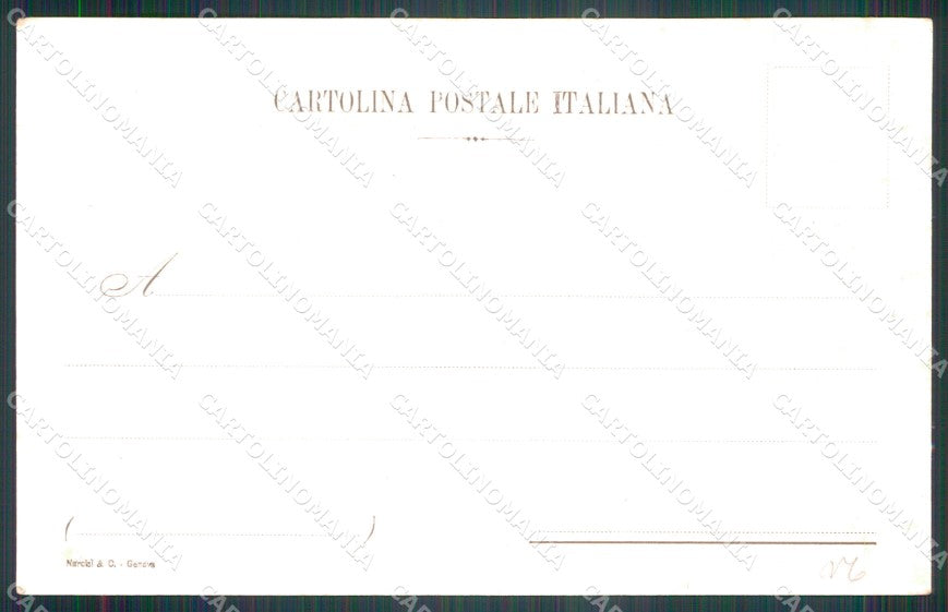 Militari 75º Reggimento Fanteria Campionato Nuoto Lerici cartolina XF5424 – retro