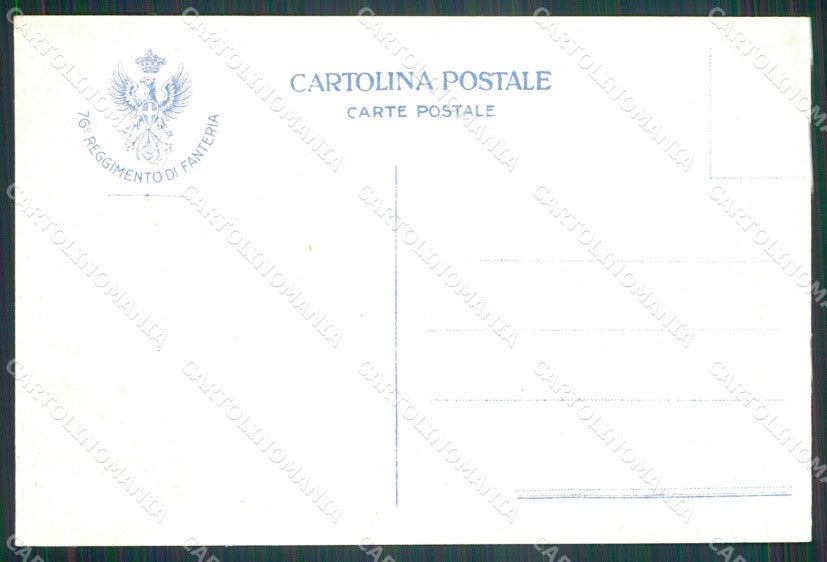 Militari 76º Reggimento Fanteria Sabotino Monfalcone cartolina XF5431 – retro