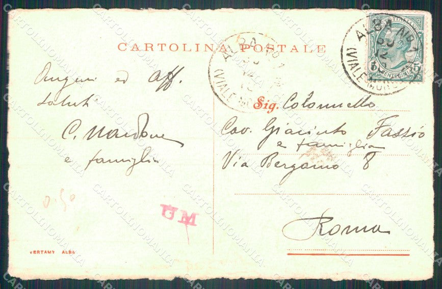 Militari Reggimentali 78º Reggimento Fanteria cartolina XF5462 – retro