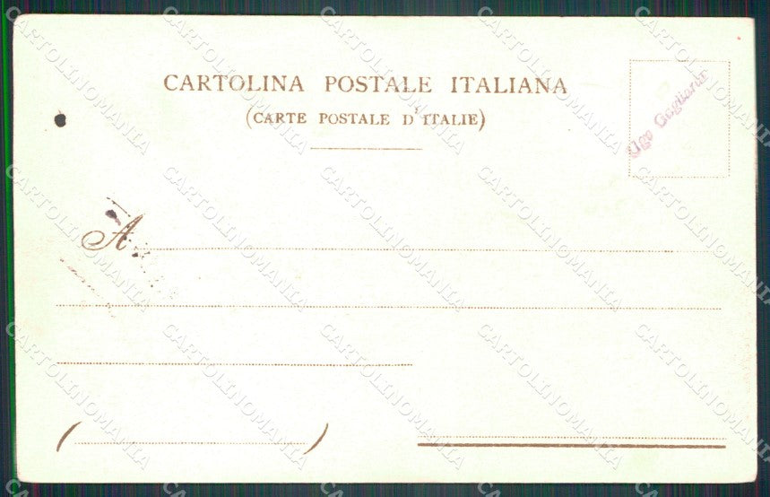 Militari 79º Reggimento Fanteria Istruzione Trombettieri cartolina XF5495 – retro