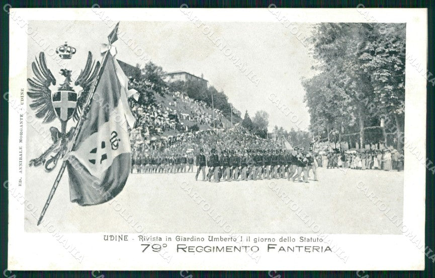 Militari Reggimentali 79º Reggimento Fanteria Udine Rivista cartolina XF5507 – fronte