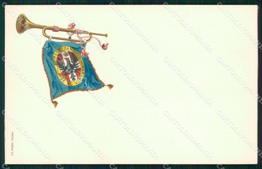Militari Reggimentali 81º Reggimento Fanteria cartolina XF5528 – fronte