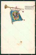 Militari 81º Reggimento Fanteria Torino Programma Musica cartolina XF5536 – fronte