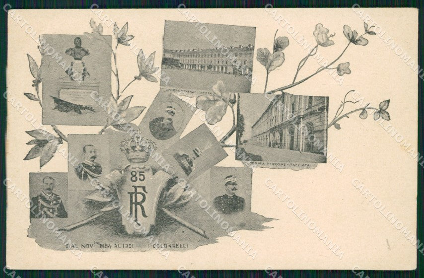 Militari 85º Reggimento Fanteria Caserma Perrone Novara cartolina XF5568 – fronte