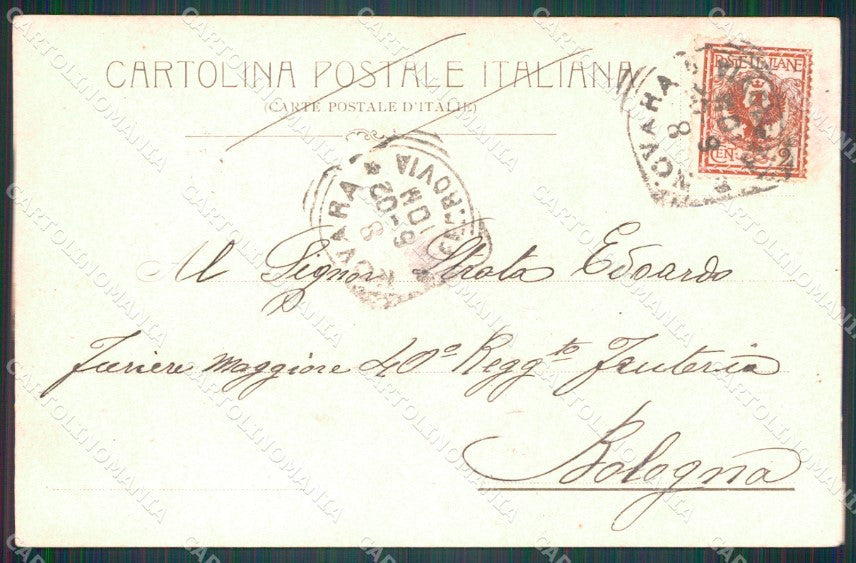 Militari 85º Reggimento Fanteria Caserma Perrone Novara cartolina XF5570 – retro