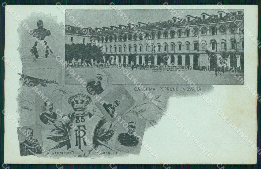 Militari 85º Reggimento Fanteria Caserma Perrone Novara cartolina XF5571 – fronte