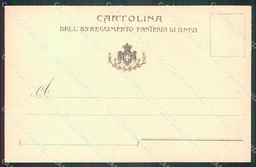 Militari 85º Reggimento Fanteria Fucilieri Brigata Verona cartolina XF5578 – retro