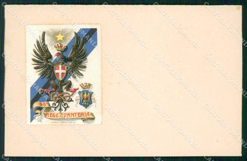 Militari Reggimentali 88º Reggimento Fanteria cartolina XF5616 – fronte