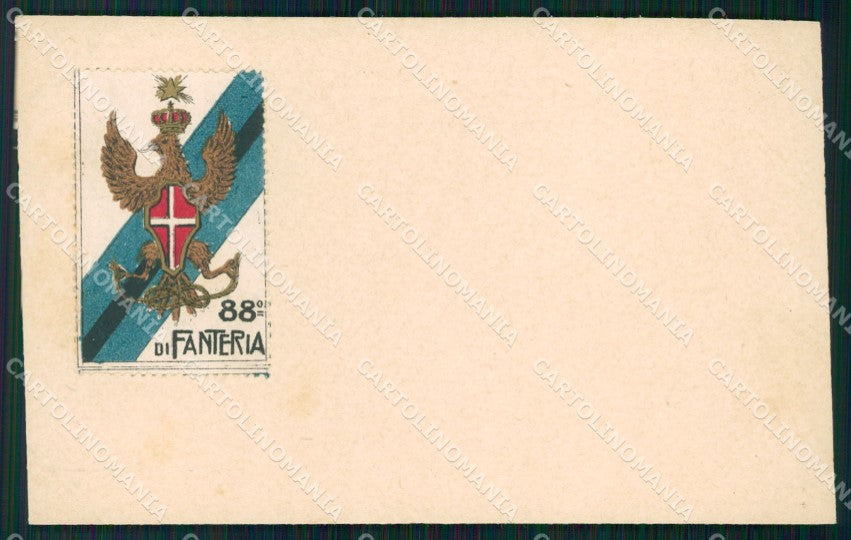 Militari Reggimentali 88º Reggimento Fanteria cartolina XF5617 – fronte