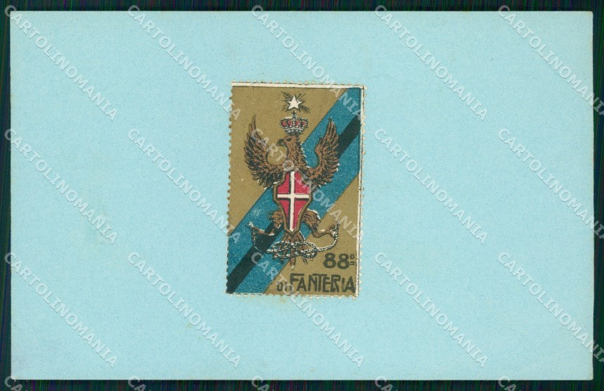 Militari Reggimentali 88º Reggimento Fanteria di Linea cartolina XF5625 – fronte