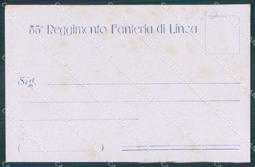 Militari Reggimentali 88º Reggimento Fanteria cartolina XF5627 – retro