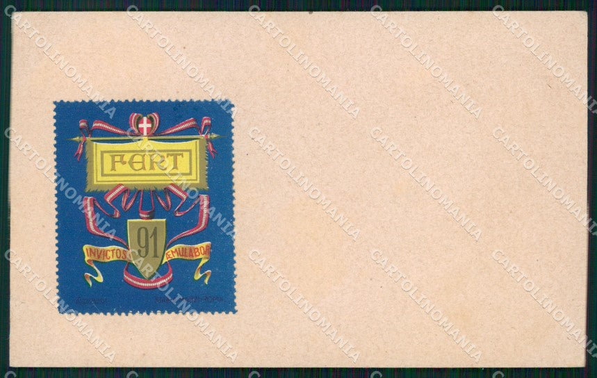 Militari Reggimentali 91º Reggimento Fanteria cartolina XF5658 – fronte