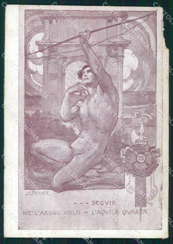 Militari 93º Reggimento Fanteria Ancona Prayer PIEGATA cartolina XF5695 – fronte