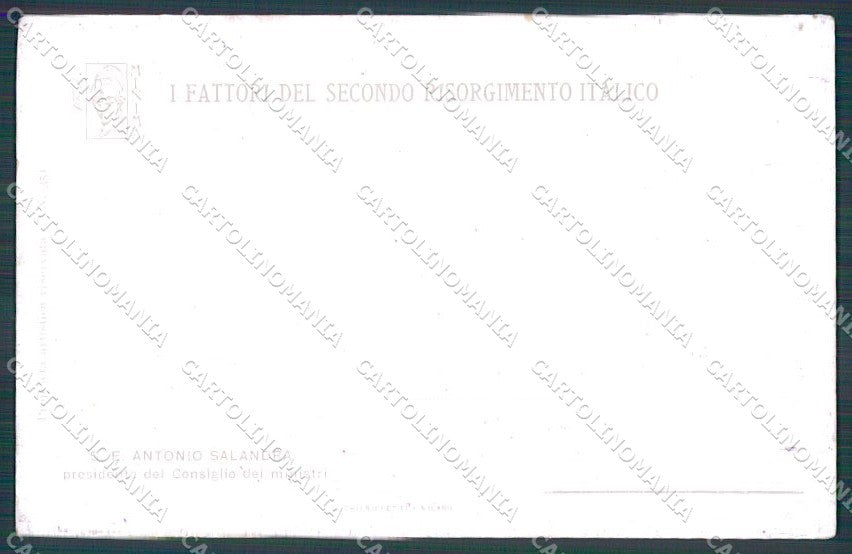 Politica Antonio Salandra Presidente Consiglio Ministri cartolina XF6248 – retro