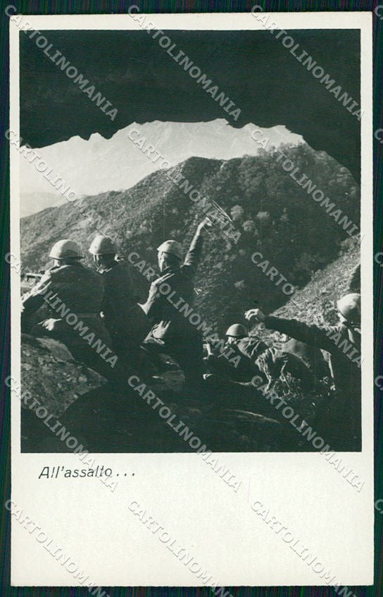 WW2 WWII Militari Fanteria Foto cartolina XF6260 – fronte