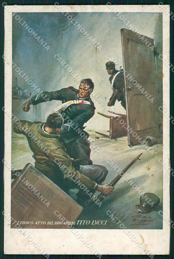 Militari Carabinieri Brigadiere Tito Lucci Pisani cartolina XF6272 – fronte