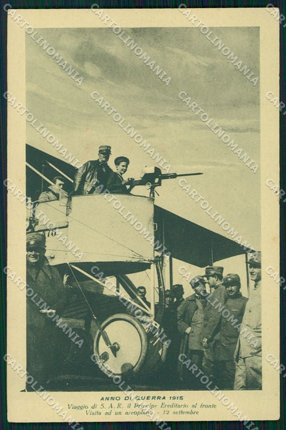 WW1 WWI Militari Propaganda Aviazione Savoia Reali cartolina XF6295 – fronte