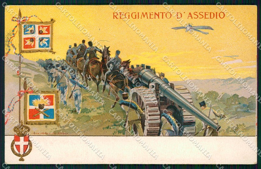 Militari Artiglieria Aviazione Reggimento d'Assedio cartolina XF6297 – fronte