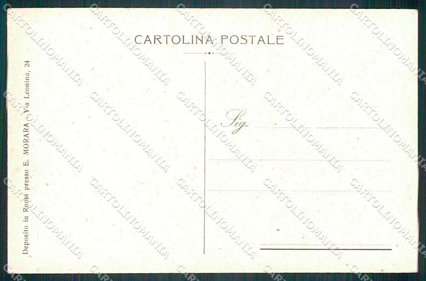 Militari Aviazione Genio Dirigibile Italia Pietro Rovetti Roma cartolina XF6312 – retro