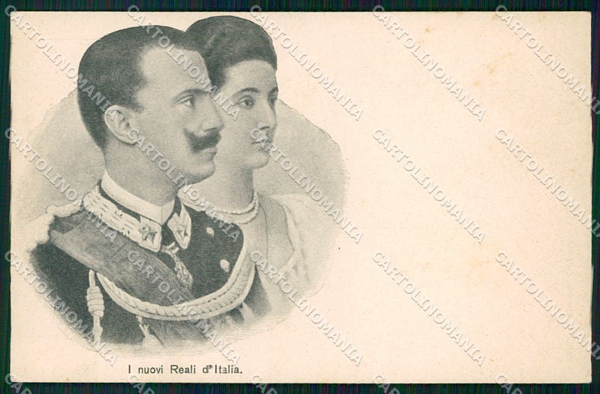Reali Royalty Savoia Vittorio Emanuele III Regina Elena cartolina XF6339 – fronte