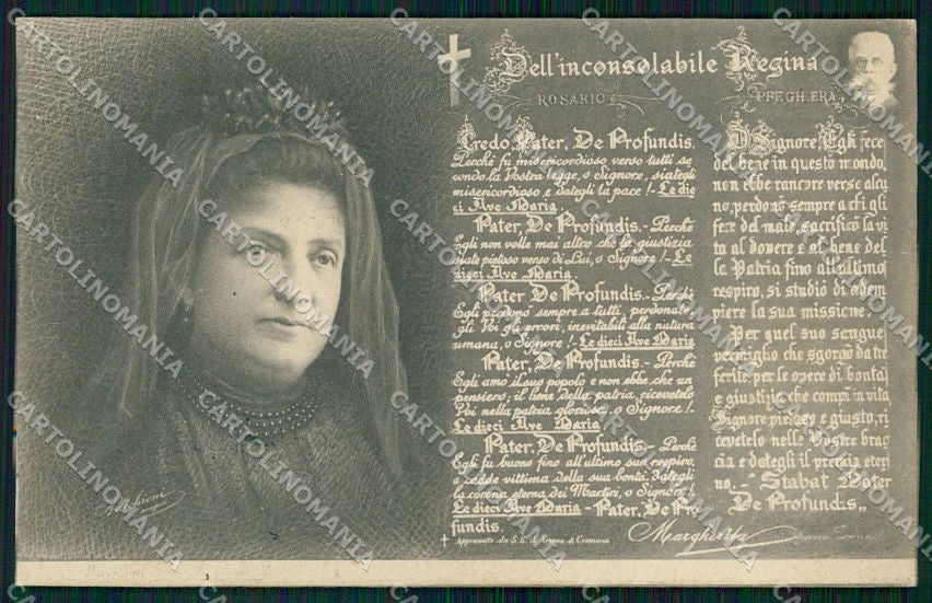Reali Royalty Savoia Regina Margherita Umberto I cartolina XF6351 – fronte