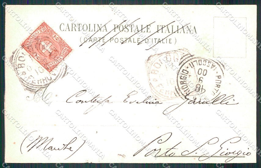 Reali Royalty Savoia Regina Margherita Umberto I cartolina XF6351 – retro