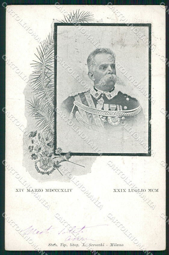 Reali Royalty Savoia Umberto I cartolina XF6361 – fronte