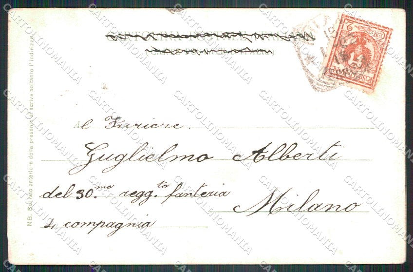 Reali Royalty Savoia Umberto I cartolina XF6369 – retro