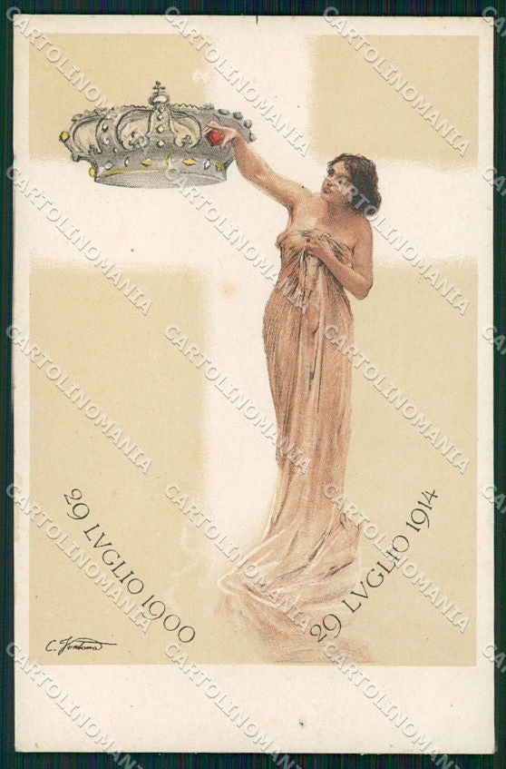 Reali Royalty Savoia Umberto I cartolina XF6404 – fronte