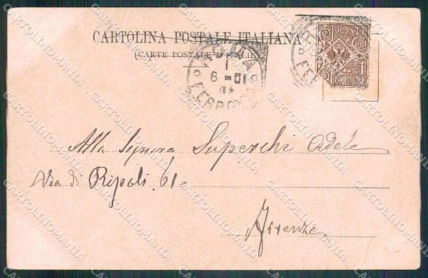 Reali Royalty Savoia Vittorio Emanuele III Regina Elena cartolina XF6419 – retro