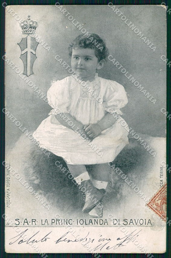 Reali Royalty Savoia Iolanda Alterocca cartolina XF6422 – fronte