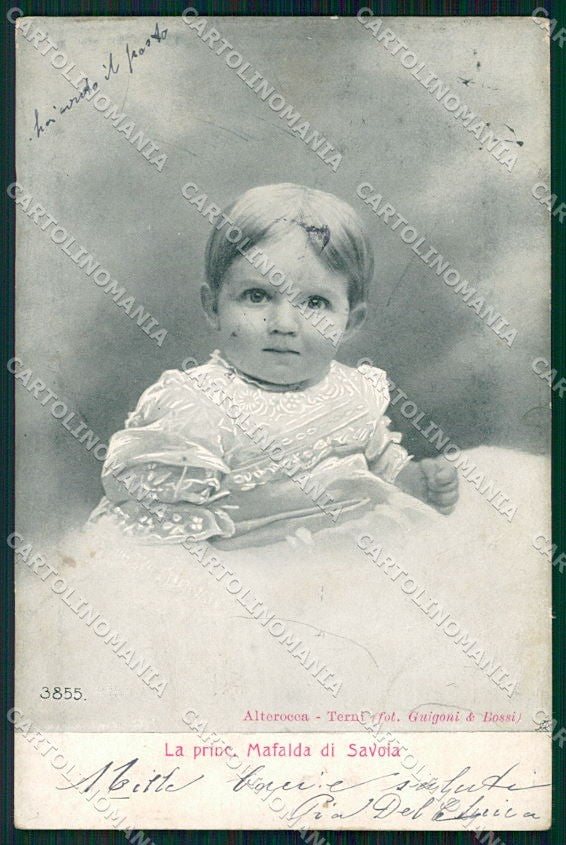 Reali Royalty Savoia Mafalda Alterocca 3855 cartolina XF6423 – fronte