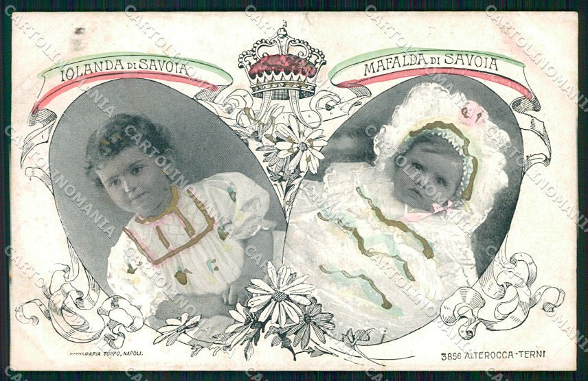 Reali Royalty Savoia Iolanda Mafalda Alterocca 3856 cartolina XF6428 – fronte
