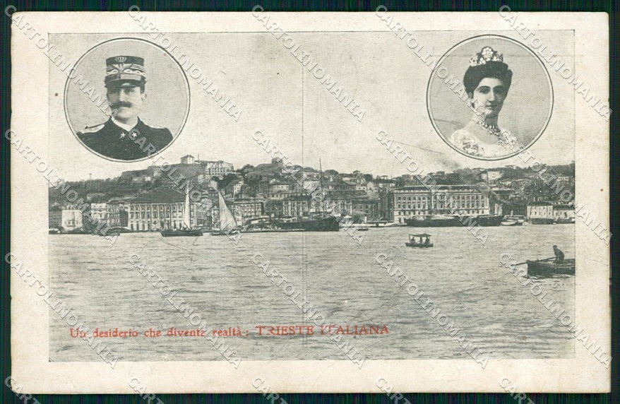 WW1 WWI Propaganda Irredentismo Savoia Trieste cartolina XF6451 – fronte