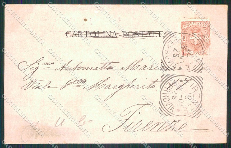 Reali Royalty Savoia Iolanda Roma PIEGHINA cartolina XF6452 – retro