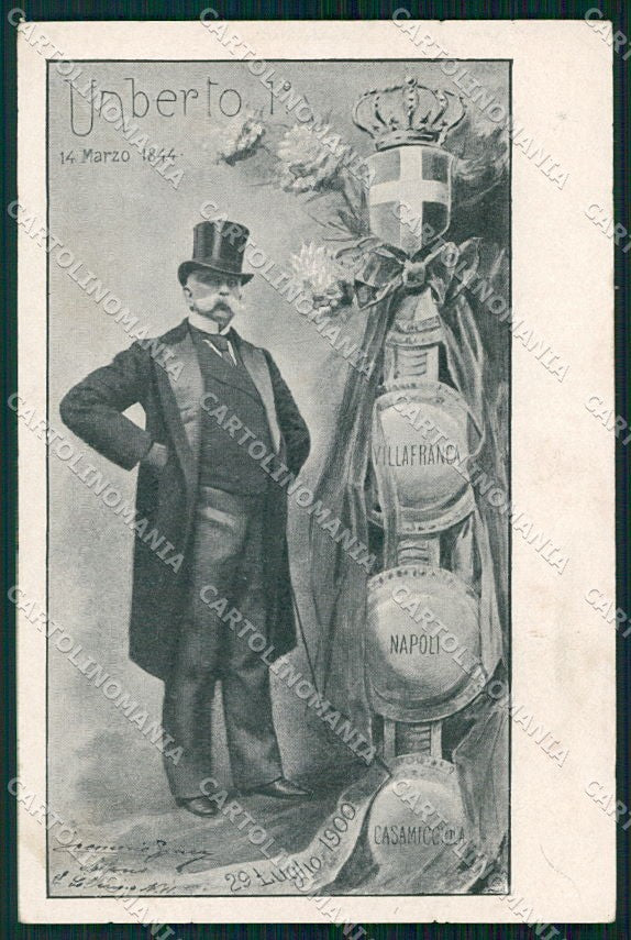 Reali Royalty Savoia Umberto I Villafranca Casamicciola Napoli cartolina XF6474 – fronte