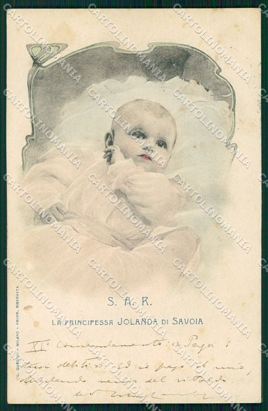 Reali Royalty Savoia Iolanda cartolina XF6482 – fronte