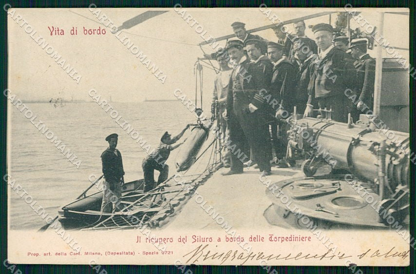 Militari Marina Militare La Spezia Torpediniere Siluro cartolina XF6504 – fronte