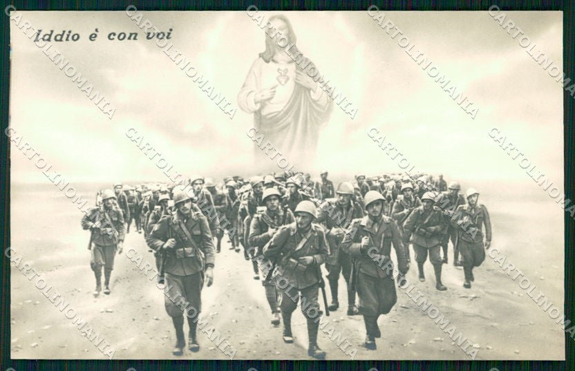 WW2 WWII Propaganda Militari Fanteria Foto cartolina XF6512 – fronte