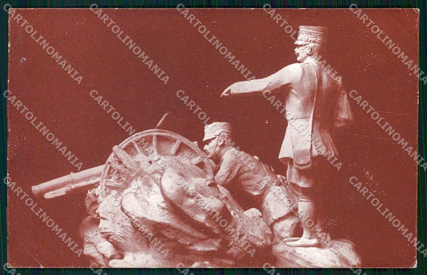 WW1 WWI Propaganda Artiglieria Savoia Vittorio Emanuele III cartolina XF6513 – fronte